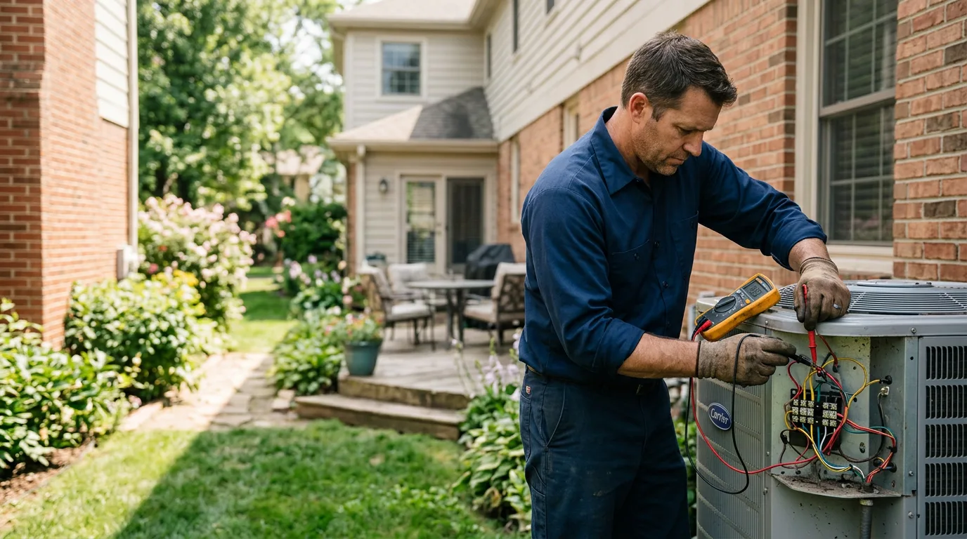 HVAC technician working near Stockholm, NJ